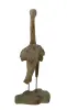  Product image 5 of the product “Flamingo, made from teak root pieces, about 1,10 mtr high-. 2 Parts, metall feet. ”